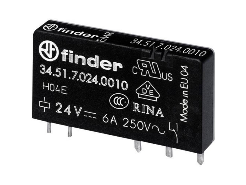 Finder Print-Leistungsrelais 24 Vdc 170 Mw (34.51.7.024.5310)
