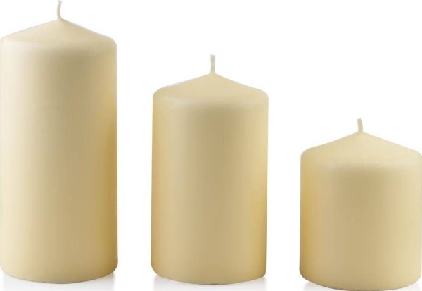 Affek Design wieca Classic Candles Walec Duy 8Xh18cm Cremeowa