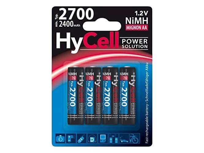 X4energy - Batteri 4 X Aa Type - Nimh - (Genopladelige) - 2600 Mah