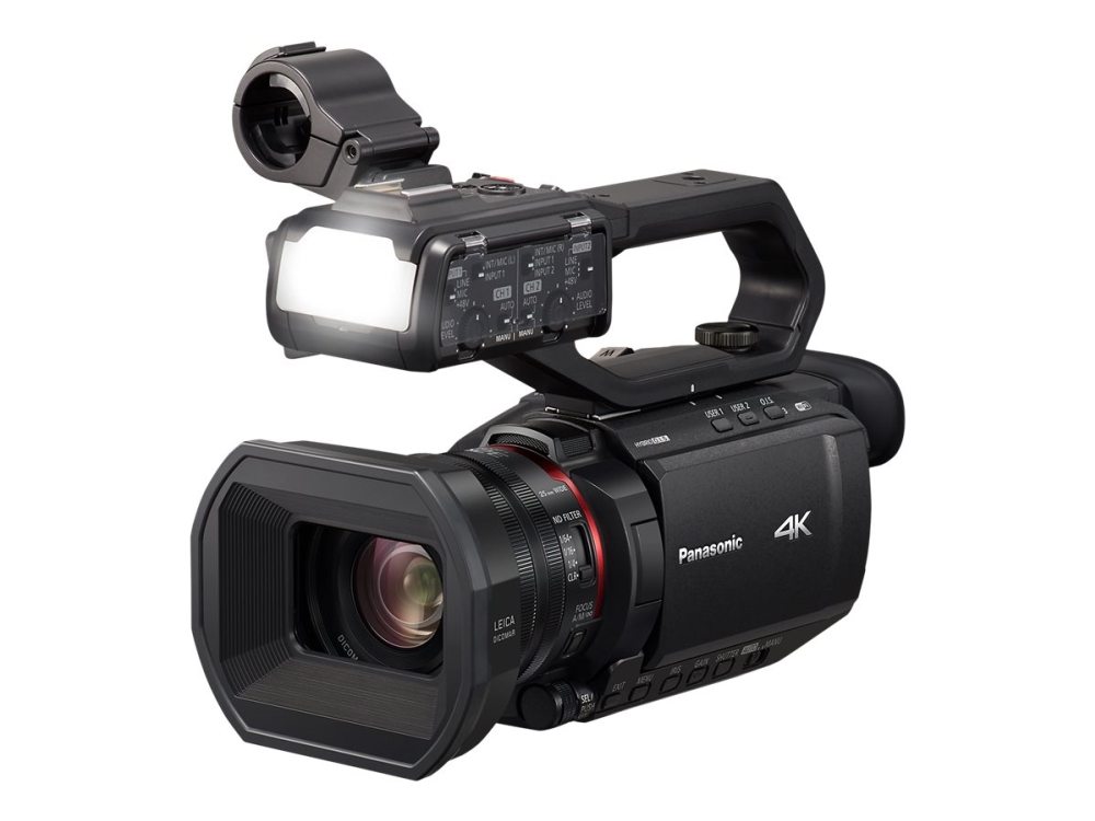 Panasonic HC-X2000 Videokamera - 4K / 60 fps - 24x optisk zoom - Leica - flashkort - Wi-Fi - sort