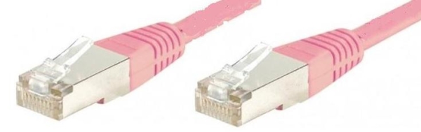 Equip 605582, 3 M, Cat6, S/Ftp (S-Stp), Rj-45, Rj-45, Lyserød