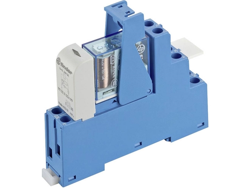 Finder 48.62.9.024.0050 Koblingsrelæ 24 V/Dc 10 A 2 X Omskifter 10 Stk