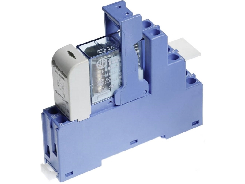 Finder 48.52.9.024.0052 Koblingsrelæ 24 V/Dc 8 A 2 X Omskifter 10 Stk