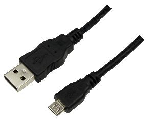 Logilink 5M Usb A-Usb Micro B, 5 M, Usb A, Micro-Usb B, Usb 2.0, Hanstik/Hanstik, Sort