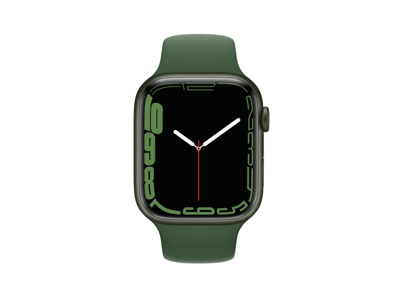 Apple Watch Series 7 (GPS + Cellular) 45 mm grøn aluminium smart ur med sportsbånd