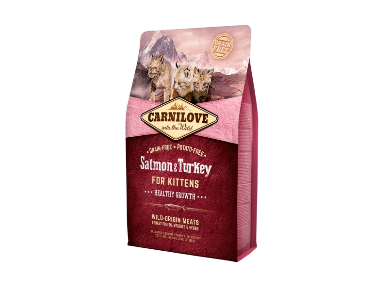Carni Love Cat su lašiša ir kalakutiena for Kittens 6kg