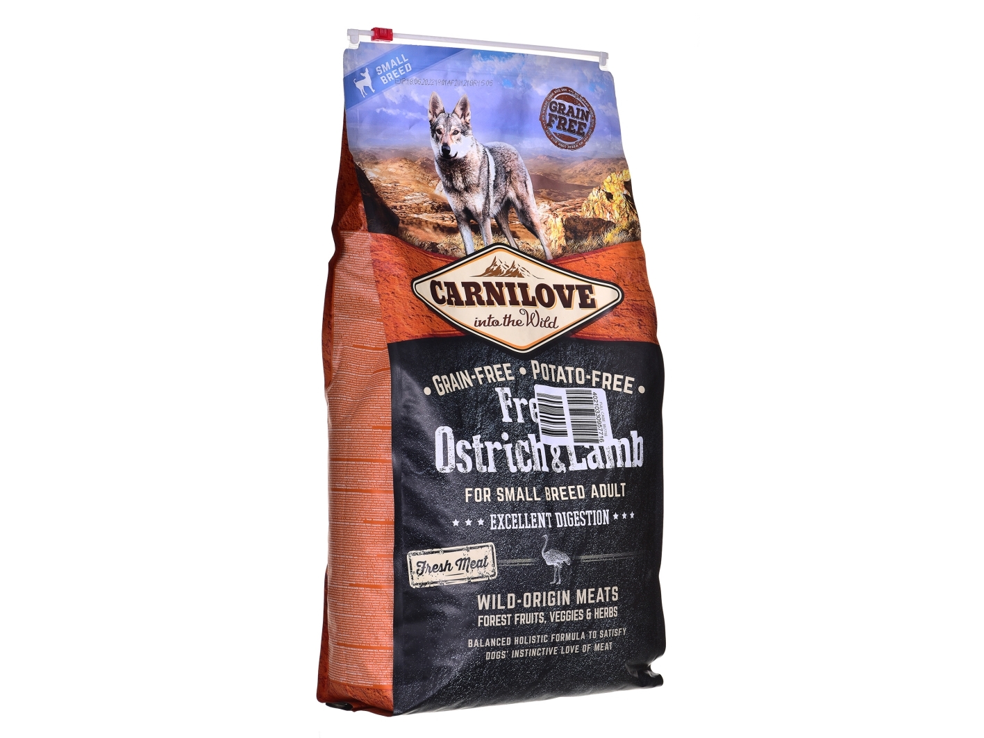 Carnilove Dog Fresh Ostrich & Lamb Adult Small - struś i jagnięcina 6kg