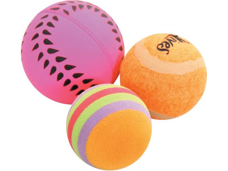 Zolux Cat Toys 3 Different Balls 4 Cm
