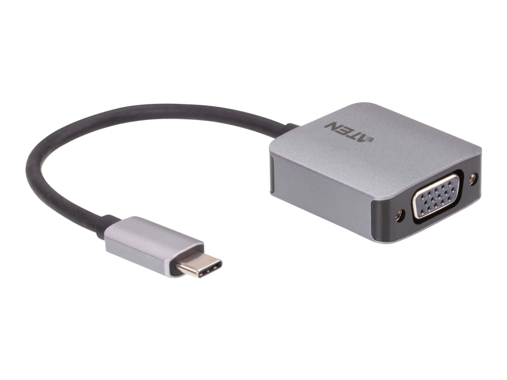 Aten Usb-C Auf Vga Adapter, Usb Typ-C, Vga (D-Sub), Stecker, Buchse, Gerade, Gerade