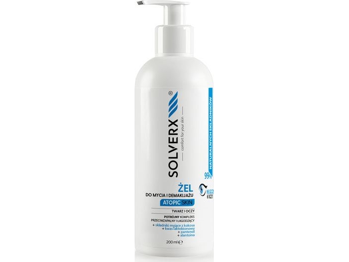 Solverx Atopische Haut Waschgel Für Gesicht Und Augen Bei Atopischer Haut 200 Ml