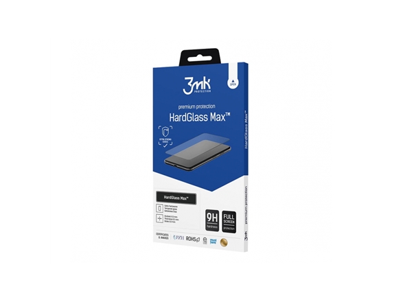 3Mk Hardglass Max Til Iphone 12/12 Pro, Sort, Skærmbeskyttelse Mod Fingeraftryk