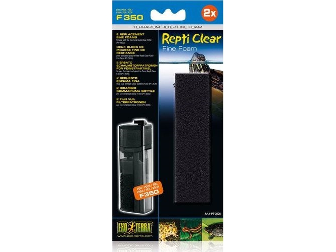 Exo Terra skum, glat til indvendigt filter Repti Clear F350