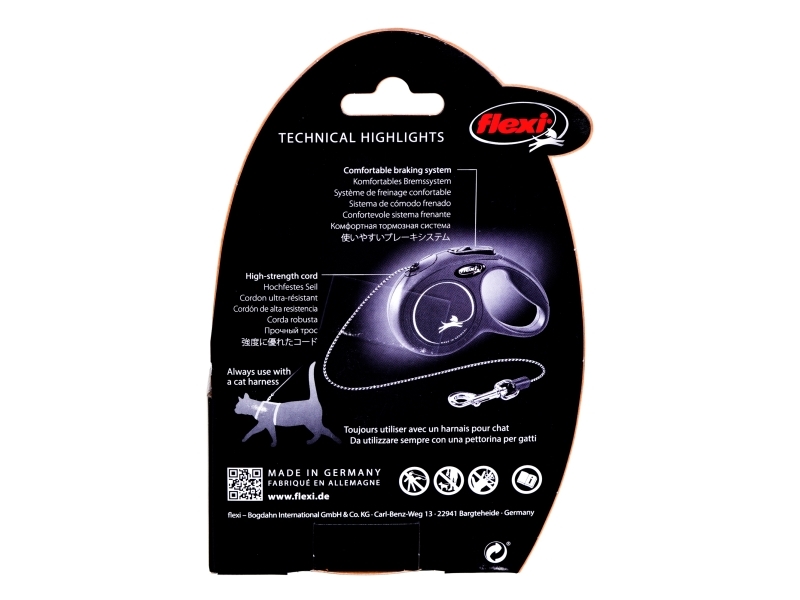 New Classic Cat Cord Flexikoppel Rosa Xs 3m 3m | Sällskapsdjur - Katt - Halsband, selar & koppel Katt | GameStuff