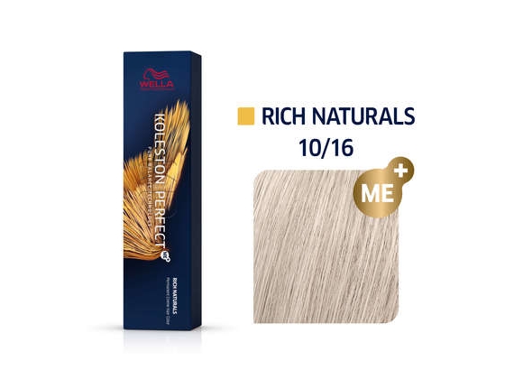 Wella Koleston Perfect Me+ Rich Naturals, Blond, 10/16, Unisex, 60 ml, Alla hår, Shine | Hårvårdsmärken - O-W - Wella SP | GameStuff