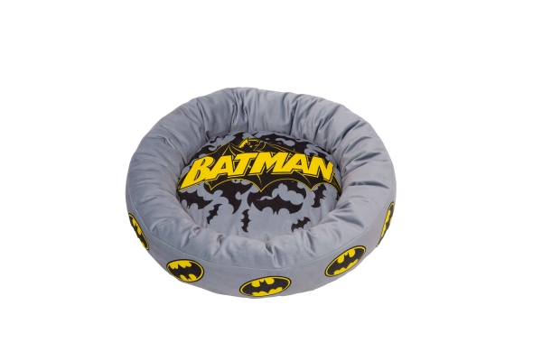 Paw Love Batman Kissen Für Katzen/Kleine Hunde Grau/Schwarz