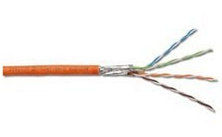 Digituscat.7 Rohkabel Netzwerkkabel Für Netzwerkgerät - 1000 M - Blanker Draht - Blanker Draht - Orange (Dk-1743-Vh-10)
