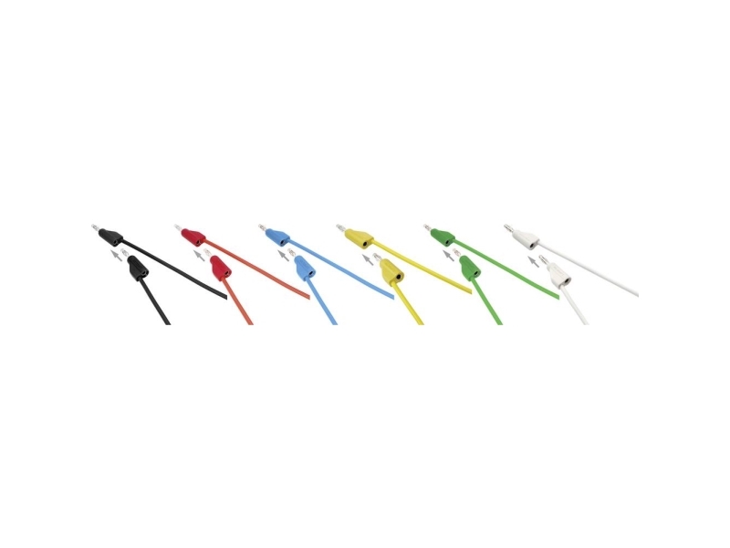 Voltcraft Msb-300 Messleitungssatz [Lamellenstecker 4 Mm - Lamellenstecker 4 Mm] 5,00 M 12 Stück