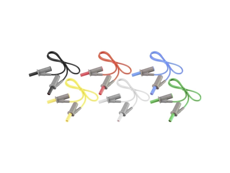 Voltcraft Msb-501 Messleitungssatz [Lamellenstecker 4 Mm - Lamellenstecker 4 Mm] 0,50 M 12 Stück