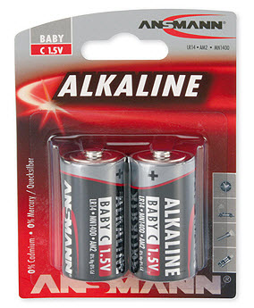 Ansmann Baby C Alkaline 1.5V genopladeligt batteri billede