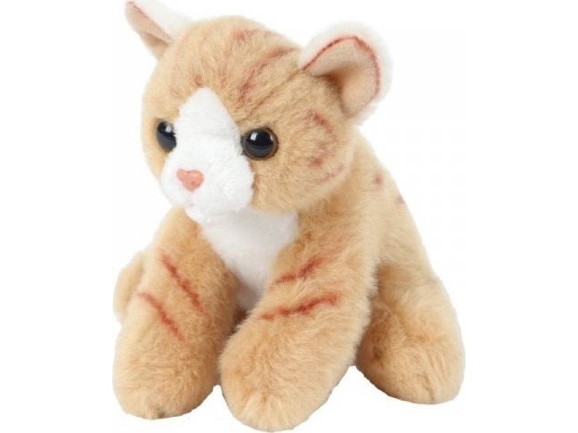 Sitzende Katze Maskottchen Rot 13 Cm