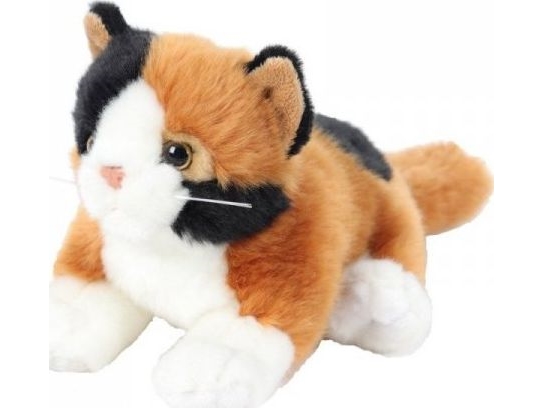 Beppe Maskottchen Katze Liegend Braun 30 Cm
