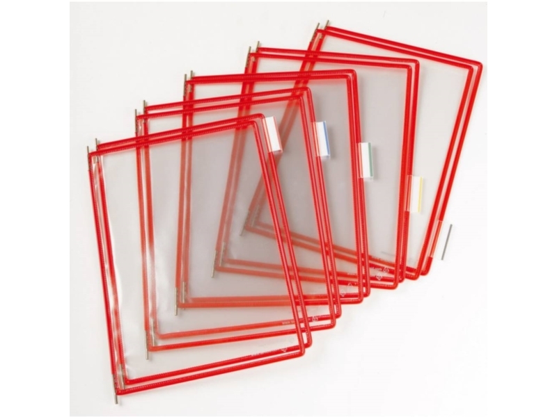 Tarifold Ramme PVC A4x10, R�d385x45x250mm 0,555kg (10stk) - (10 stk.)