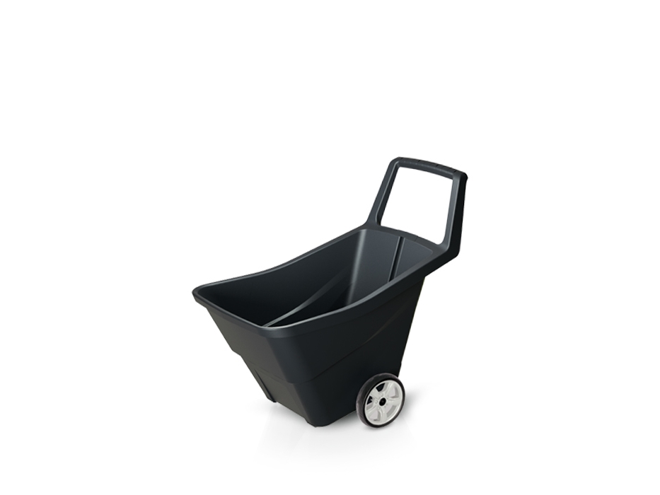 Prosperplast Load&go III, Manual wheelbarrow, 2 hjul, Fasta hjul, Plast, Svart, 95 l | Trädgården - Trädgårdsredskap - Skottkärror | GameStuff