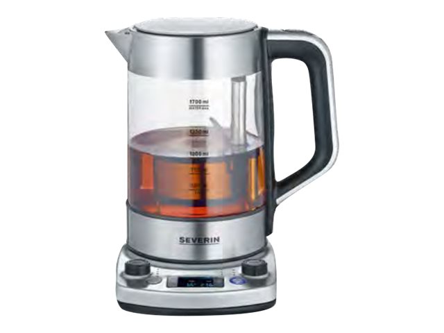 Severin Professional Wk 3422 - Telaver/Kedel - 1.7 Liter - 3 Kw - Glass/Brushed Stainless Steel/Black