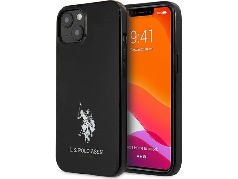 Us Polo Assn Us Polo Ushcp13sumhk Apple Iphone 13 Mini 5.4&Quot Dėklas Telefonui Juodos Spalvos Horses Logo