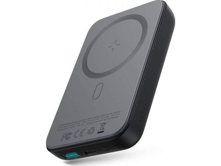 Joyroom Powerbank 10000Mah 20W Pd Hurtigladning Magnetisk Qi 15W Trådløs Oplader Til Iphone Kompatibel Med Magsafe Sort