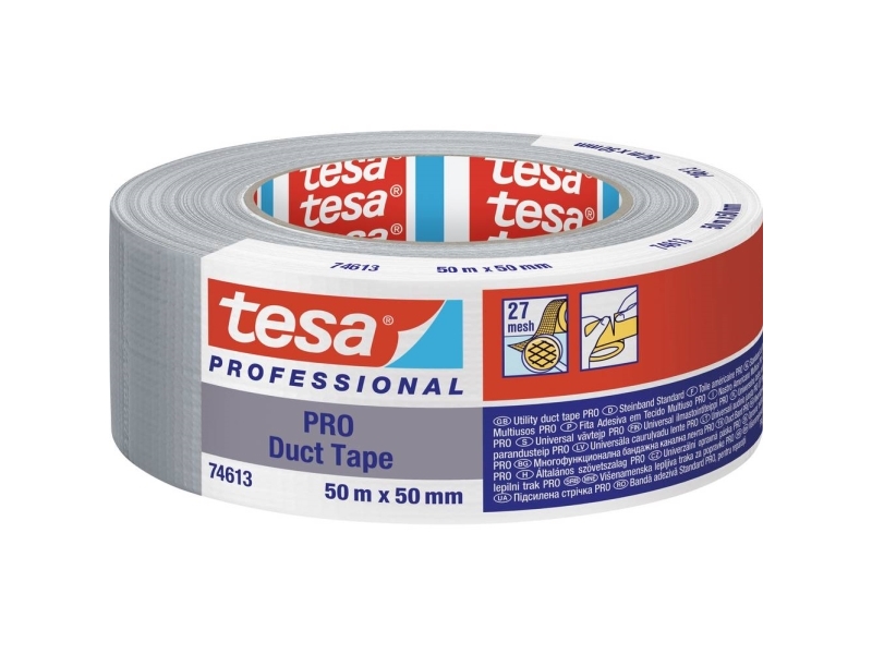 Tesa Pro 74613, Grau, Bündelung, Befestigung, Handwerk, Kennzeichnung, Reparatur, Verstärkung, Polyethylen, Metall, Pvc, Holz, Weich, 14%