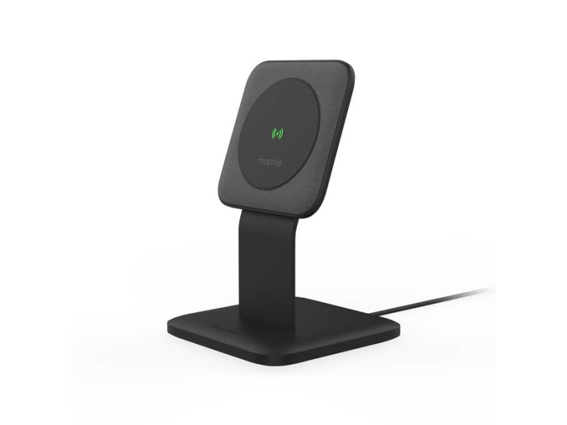 Mophie Snap+ Wireless Charging Stand - Kabelloses Standladegerät Mit Magsafe-Ladefunktion - Android 15W, Ios 7.5W (Schwarz)