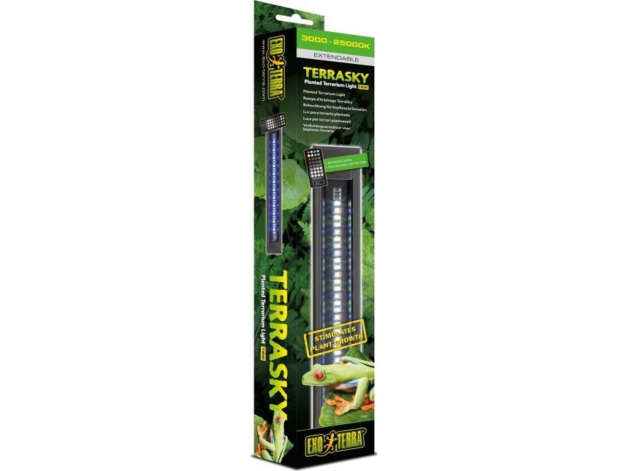 Exo Terra Terrasky, Terrarien-Lichtleiste, Led, 12W, 38-60Cm