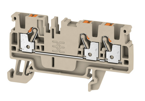 Gennemgangsklemme A3C 2.5 Beige