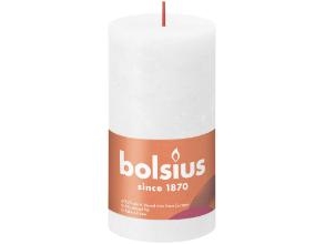 Stumpenkerzen Ø68x130 Mm Brenndauer 60 Stunden Rustikal Weiß, 4 Stk/Krt