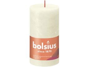 Bloklys Ø68x130 Mm Brændetid 60 Timer Rustik Elfenben,4 Stk/Krt