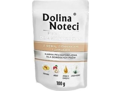 Dolina Noteci Premium Vådfoder Til Små Hunder Med Gås, Kartofler Og Æble 100 G