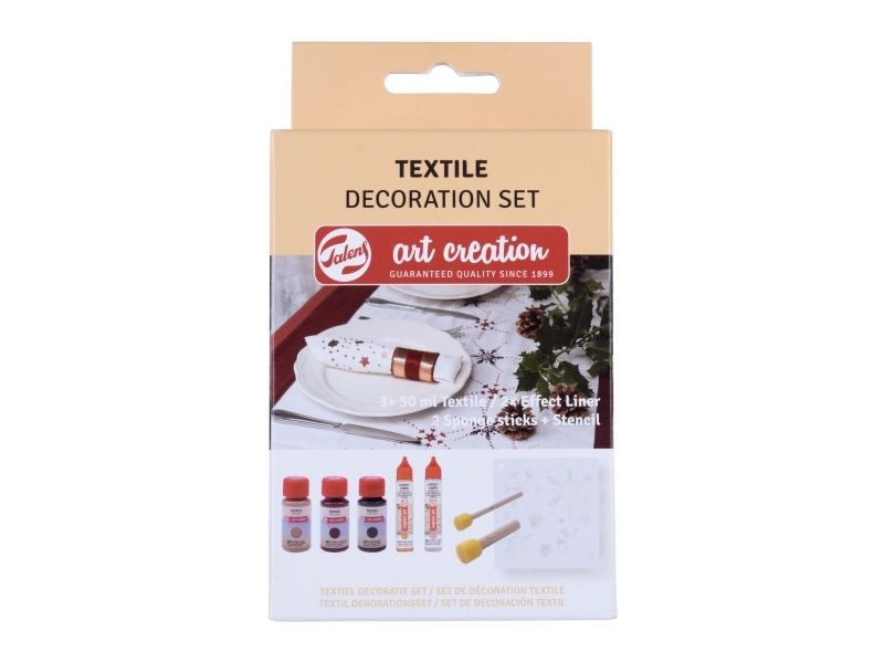 Talens Art Creation Textile Decoration Set | Skola & Hobby - Konstmaterial - Textilfärger | GameStuff
