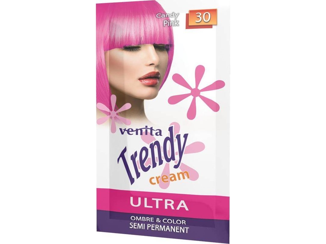 Venita Venita Trendy Cream Ultra Creme Haarfarbe 30 Candy Pink 35Ml