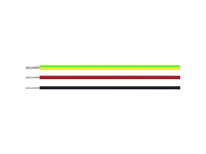 HELU 23200-100 Højtemperaturleder SiF 1 x 0.25 mm² Grøn 100 m