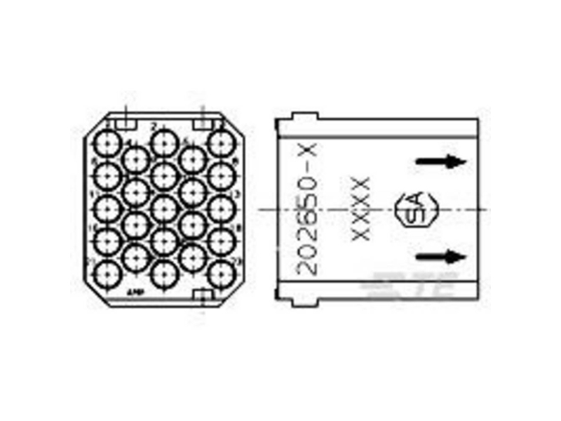 Stiftlister, kontaktlister TE AMP G Series Products 202650-4 TE Connectivity Innehåll: 1 st