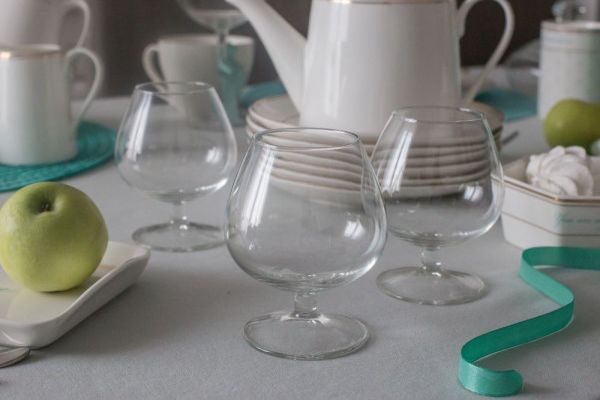 Royal Leerdam Diamond Set Of 6 Brandy Glasses 240 Ml