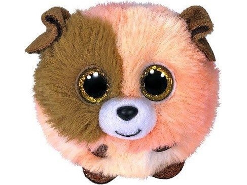 Meteor Maskottchen Ty Puffies Hund Orange Mandarine 8 Cm