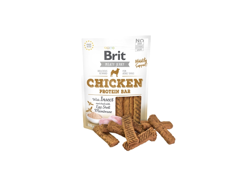 Brit Jerky Snack, Snacks, Hund, Adult (Animal), Kylling, 80 G, Sukkerfri