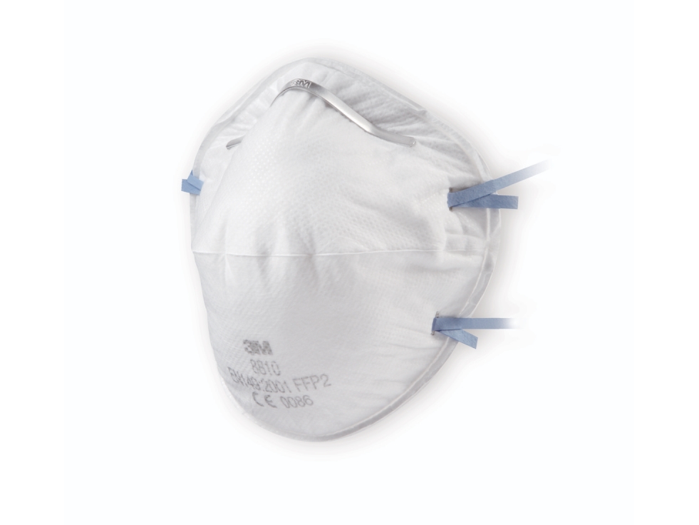 3M 7100003010, Blå, Hvid, Monokromatisk, FFP2