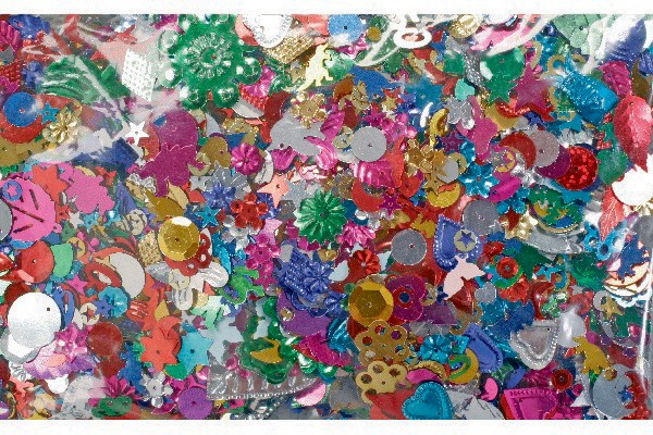 Pailletmix/mix 25g 10 - 35 mm | Skola & Hobby - Konsthantverk - Handgjorda produkter | GameStuff