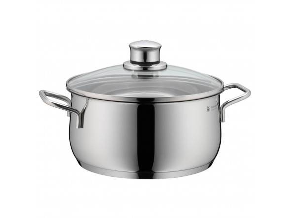 WMF 07.3021.6040, Gryde/bradepande, Rund, Rustfrit stål, Keramisk, Gas, Induktion, Rustfrit stål, 3 L