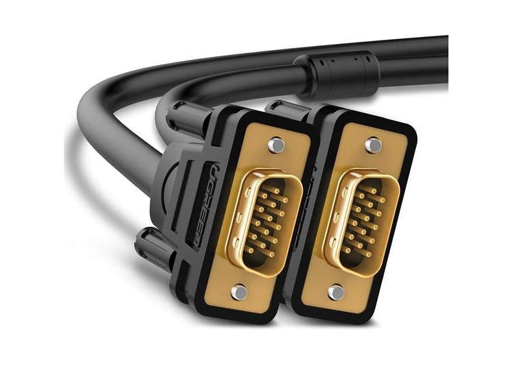 Ugreen 11631, 3 M, Vga (D-Sub), Vga (D-Sub), Männlich, Männlich, Schwarz