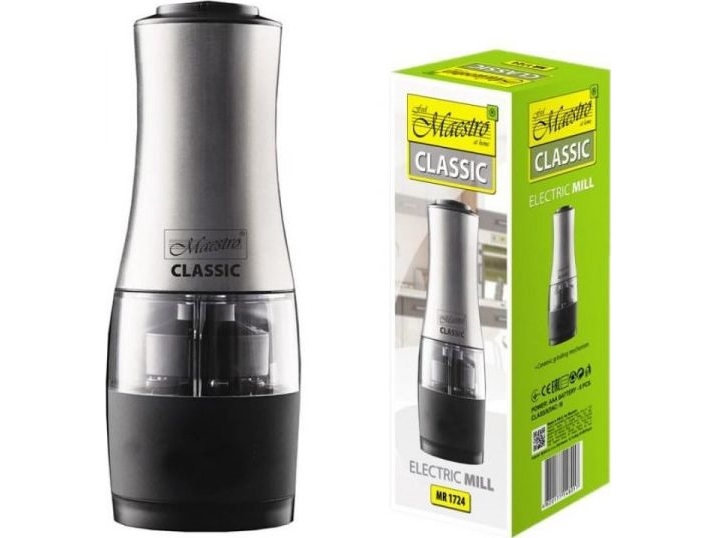 Maestro Elektrischer Gewürzmühle 2-In-1 Für Salz/Pfeffer Maestro Mr-1724