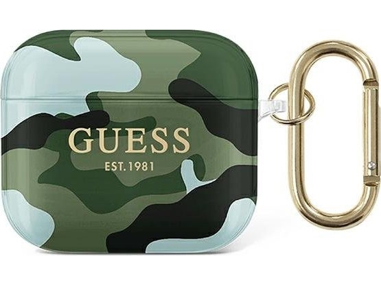Apple AirPods 3 Guess Camo Collection (GUA3UCAMA) ausinių dėklas haki